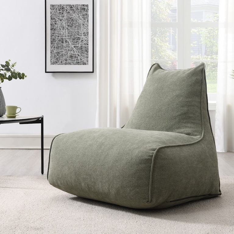 Pearl Lounger Bean Bag Chair Moss Green
