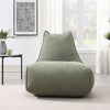 Pearl Lounger Bean Bag Chair Moss Green life style front view photo