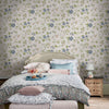 Laura Ashley Pennywell Grove Wallpaper Chalk Blue life style picture