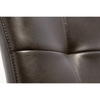 Upholstered dining chair with a stylish square-stitched pattern.