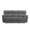 Phoenix 3 Seater Sofa Recliner Anthracite front view picture