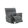 Phoenix Recliner Armchair Anthracite picture with reclined seat on the white background