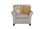 Pippa Accent Chair Mink front view picture