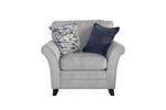 Pippa Accent Chair Silver front view picture