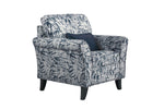 Pippa Accent Chair Navy picture on the white background