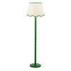 Poma Natural & Green Linen Tapered Drum Shade 45cm perfect for a floor lamps 