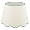 Poma Natural & Mint Linen Tapered Drum Shade 45cm picture on the white backgrund