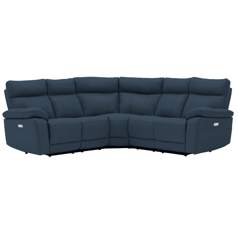 Positano Corner Sofa Electric Reclining Indigo