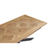 Modern rectangle dining table with extendable design – Preston Extending Dining Table
