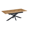 Extendable dining table with oak veneer finish – Preston Extending Dining Table
