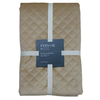 F+H Quilted Velvet Throw Caramel 130x270 cm - Throw for Soft Furnishings