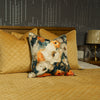 Quilted Velvet Throw Caramel 130x270 cm life style picture