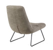 Reese Accent Chair Taupe with black metal legs