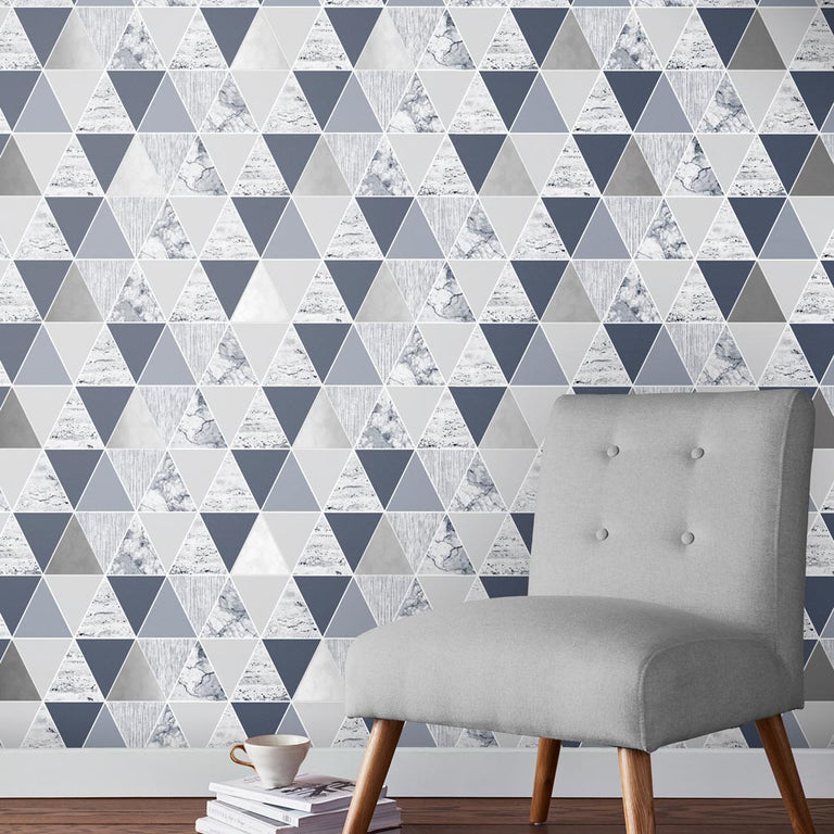 Graham & Brown Reflections Blue Wallpaper
