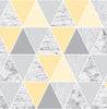 Stylish wallpaper with a modern geometric pattern – Graham & Brown Lemon Reflections
