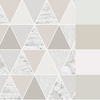 Luxurious triangle pattern wallpaper with marbled and concrete elements – Graham & Brown Reflections Natural Wallpaper
