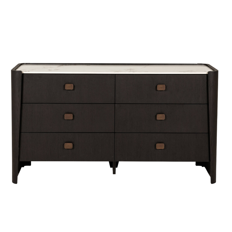 Rhodes Chest of Drawers Wide Ebony