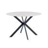 Elegant round dining table Riza Round Dining Table 1.2m White
