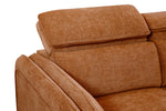 Roscoe Corner Sofa Bed RHF Rust with adjustable headrests