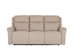Russo three seater sofa in mushroom fabric
