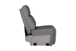 Russo Armless Sectional Charcoal side view picture