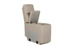 Russo Console Sectional Mushroom picture on the white background with opened storage space