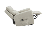 Russo Lift and Rise Chair Stone side view picture in layout position