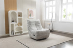 Ryder Recliner Armchair Light Grey life style left side view photo.