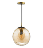 The perfect dining room pendant light with a bronze frame.