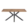 Elegant rectangle dining table with oak veneer finish
