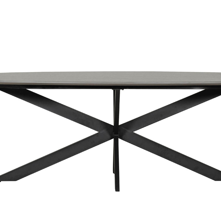 Sadia Oval Dining Table 200cm Smoke
