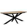 Modern oval dining table for contemporary spaces.