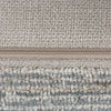 Scatterbox Cael Cushion Blue close view picture of the zipper