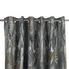 Scatterbox Curtains Aven Blue/Gold close view picture of the pole