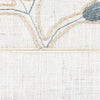 Scatterbox Delphine Cushion 45x45cm Blue close view picture of the zipper
