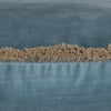 Scatterbox Elodie Cushion 43x43cm Blue close view [picture of the zipper