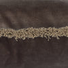Scatterbox Elodie Cushion 43x43cm Cappuccino close view picture of the zipper