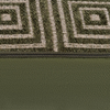 Scatterbox Mosaic Cushion 43X43 Green close view picture of the zipper
