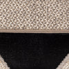 Scatterbox Orva Cushion Black close view picture of the zipper