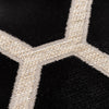 Scatterbox Orva Cushion Black close view picture of the cushion colors