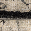 Scatterbox Cushion Sable 43x43 cm Black close view picture of the zipper