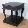 Scroll Black End Table picture of the table design