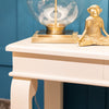 Scroll Ivory Sideboard Table With Drawer with beautifully scrolled legs