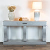 Scroll Mink Console Table with Drawer life style picture