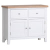 Elegant white sideboard with a medium footprint.
