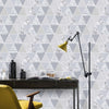 Silver reflections wallpaper for stylish home decor