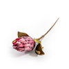 Lifelike single protea stem fake flower for home decor.