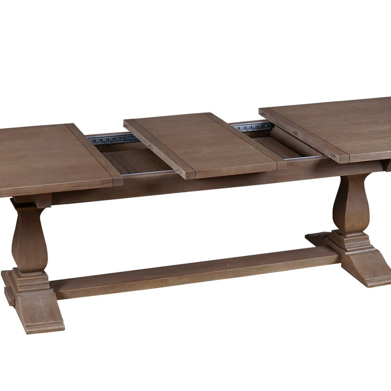 Sofia Extendable Dining Table Rustic Brown