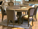 Sleek round table for contemporary living.