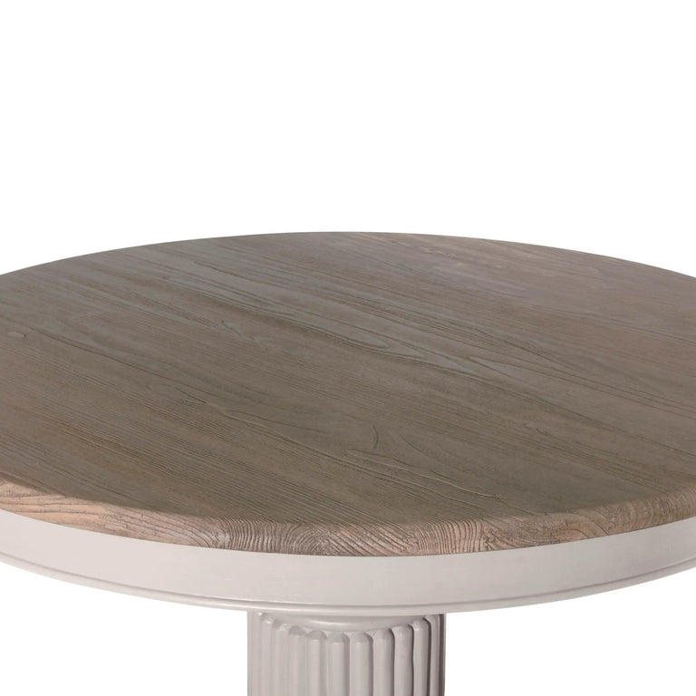 Sofia Round Dining Table 1.4m Hardwick Rustic Brown